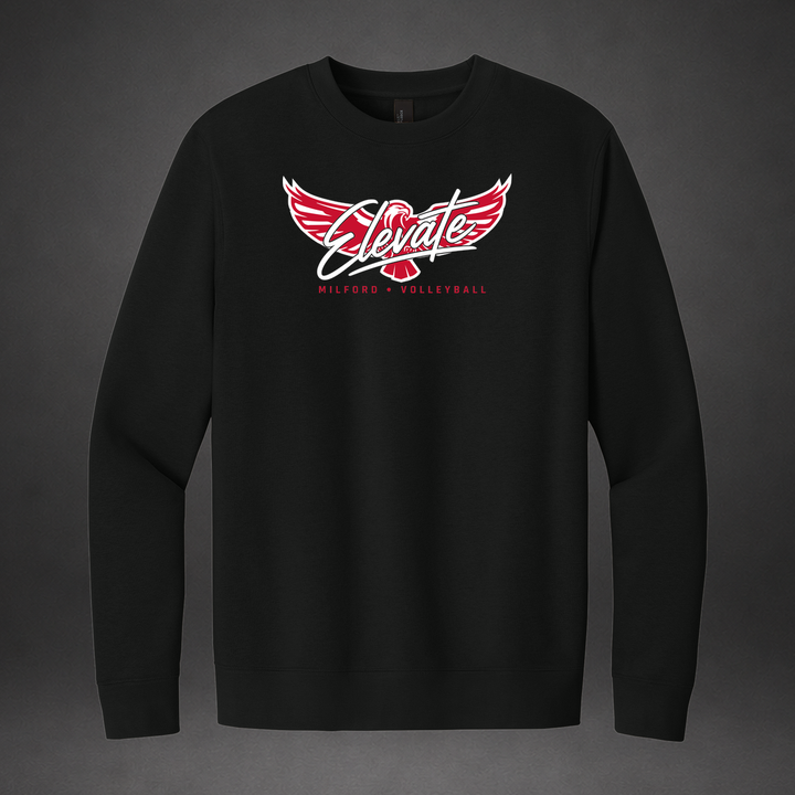 Elevate crewneck — black