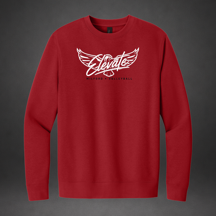Elevate crewneck — red