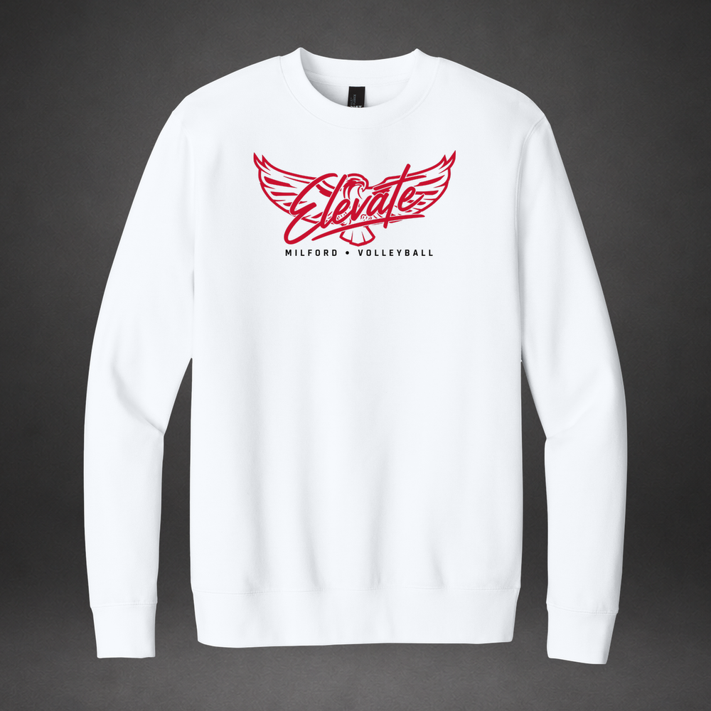 Elevate crewneck — white