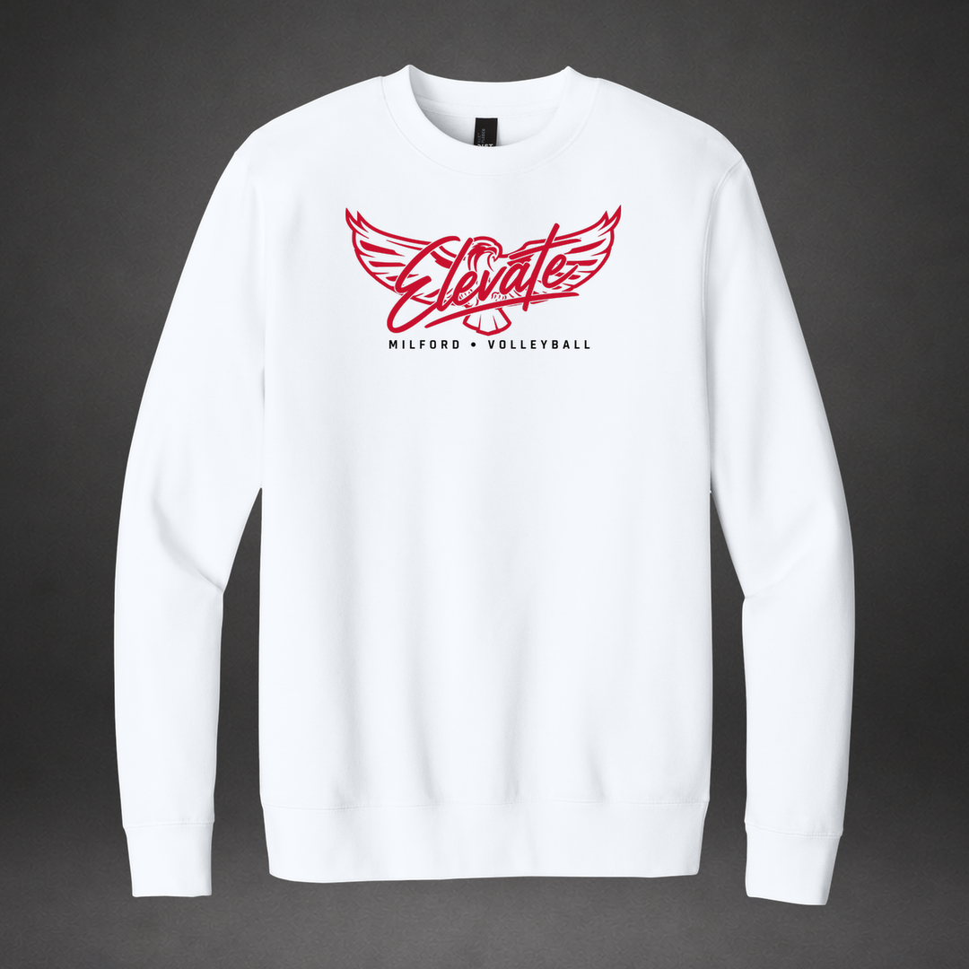 Elevate crewneck — white