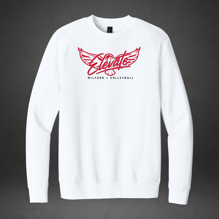 Elevate crewneck — white