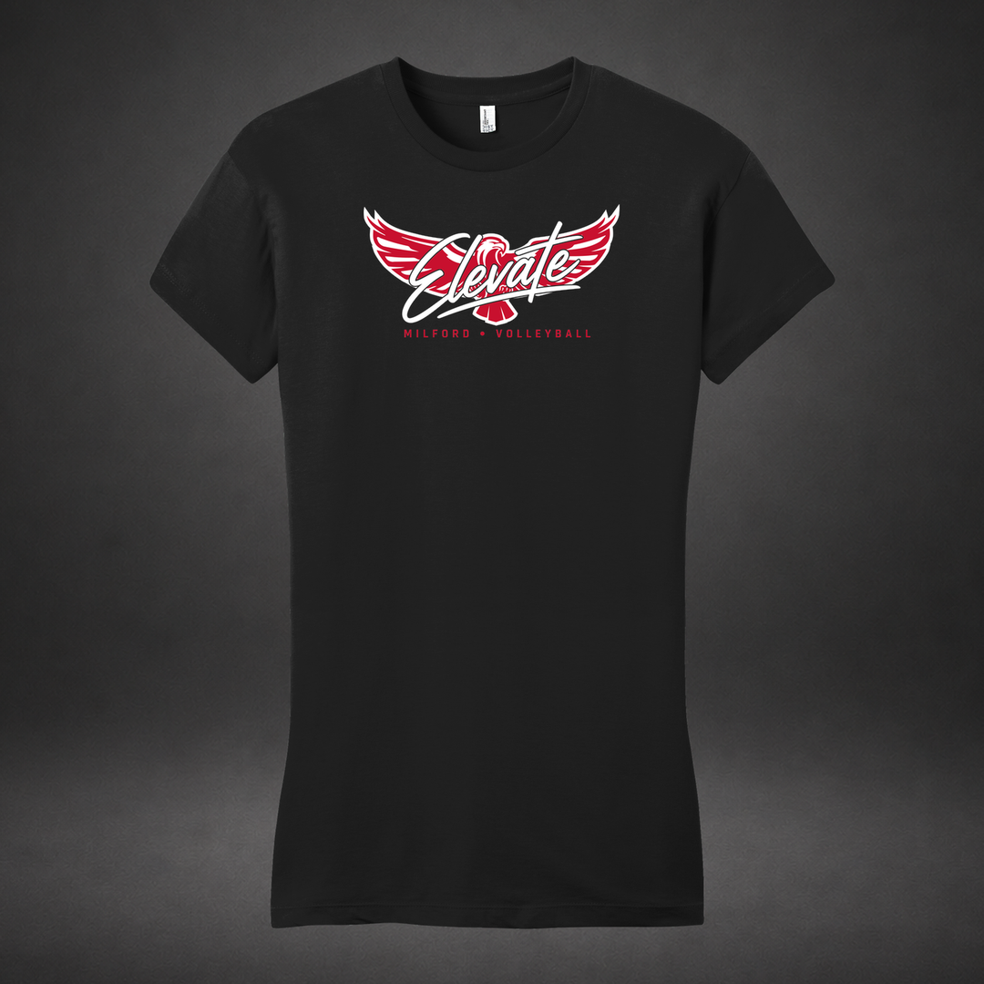 Elevate womens-tee — black