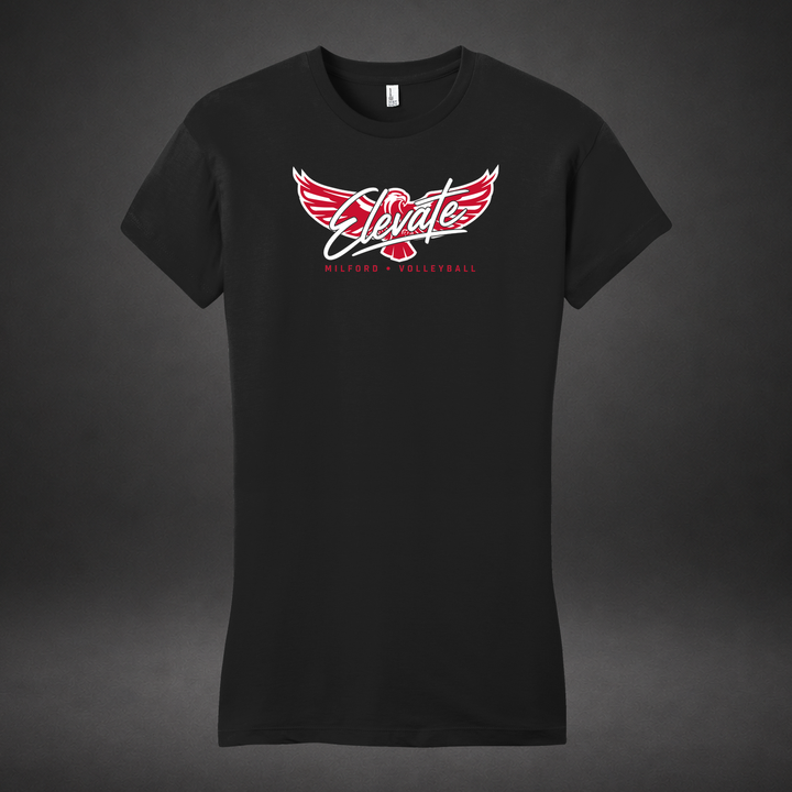 Elevate womens-tee — black