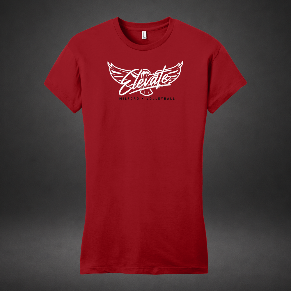 Elevate womens-tee — red