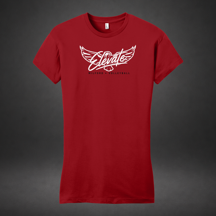 Elevate womens-tee — red