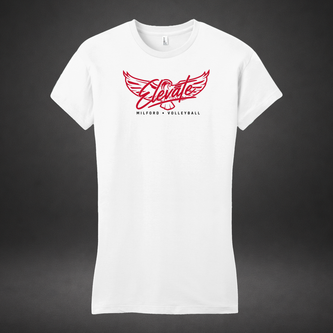 Elevate womens-tee — white