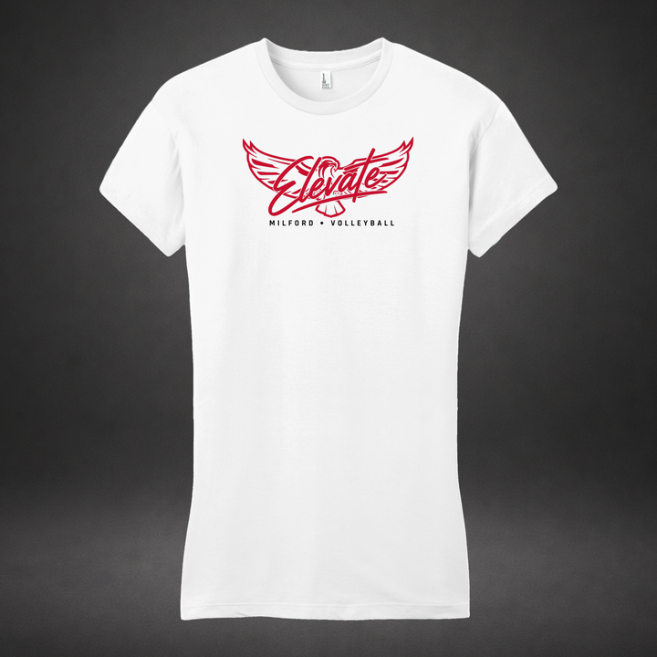 Elevate womens-tee — white