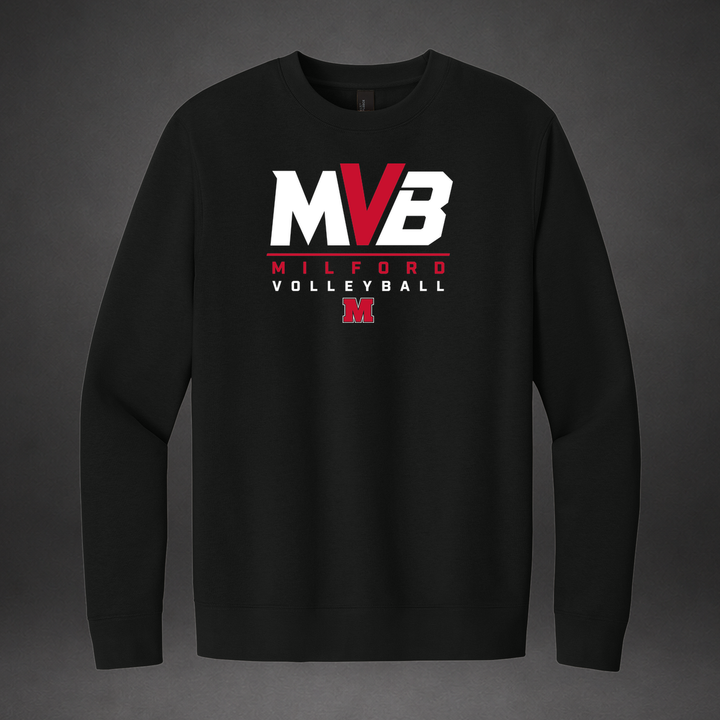 Flight crewneck — black