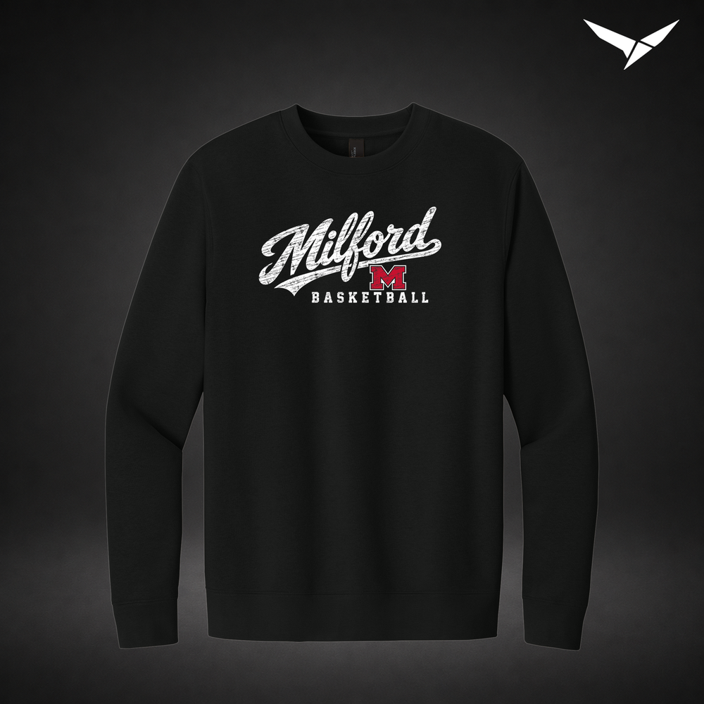 Hardwood crewneck — black — Front
