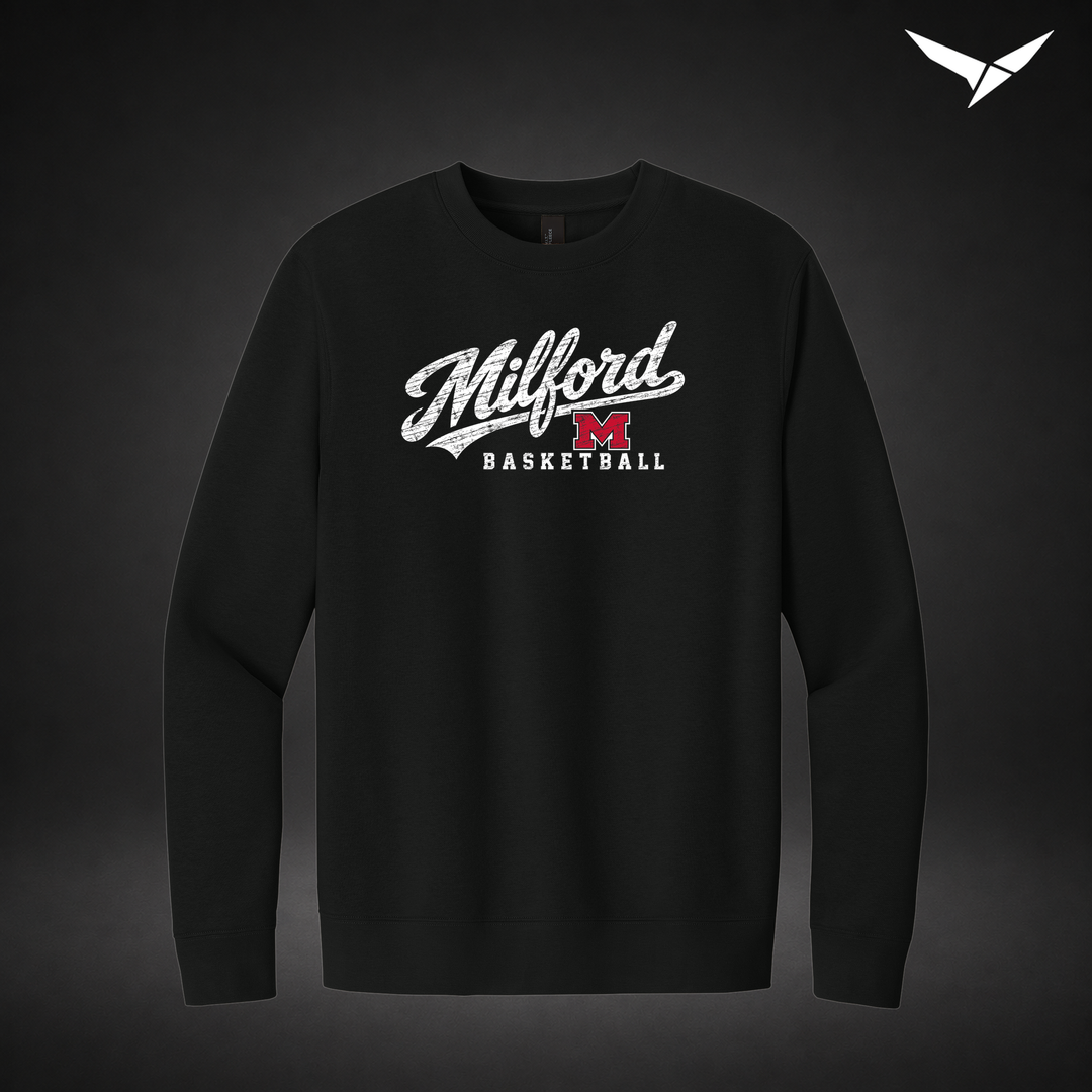 Hardwood crewneck — black — Front