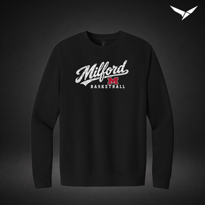 Hardwood crewneck — black — Front