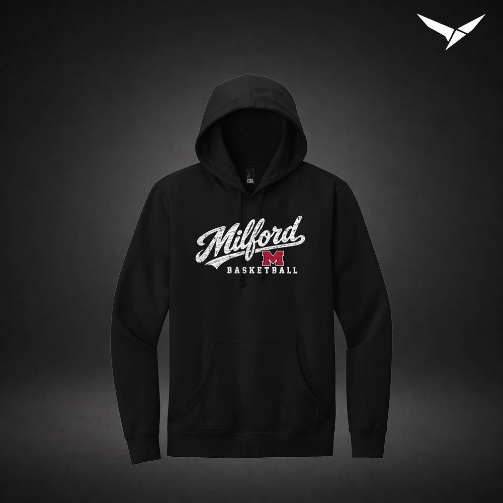 Hardwood hoodie — black — Front