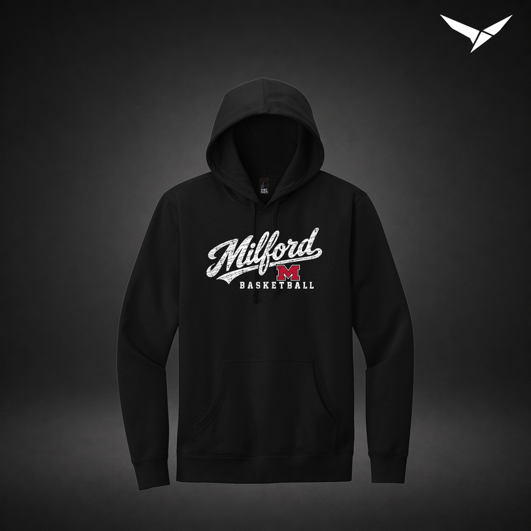 Hardwood hoodie — black — Front