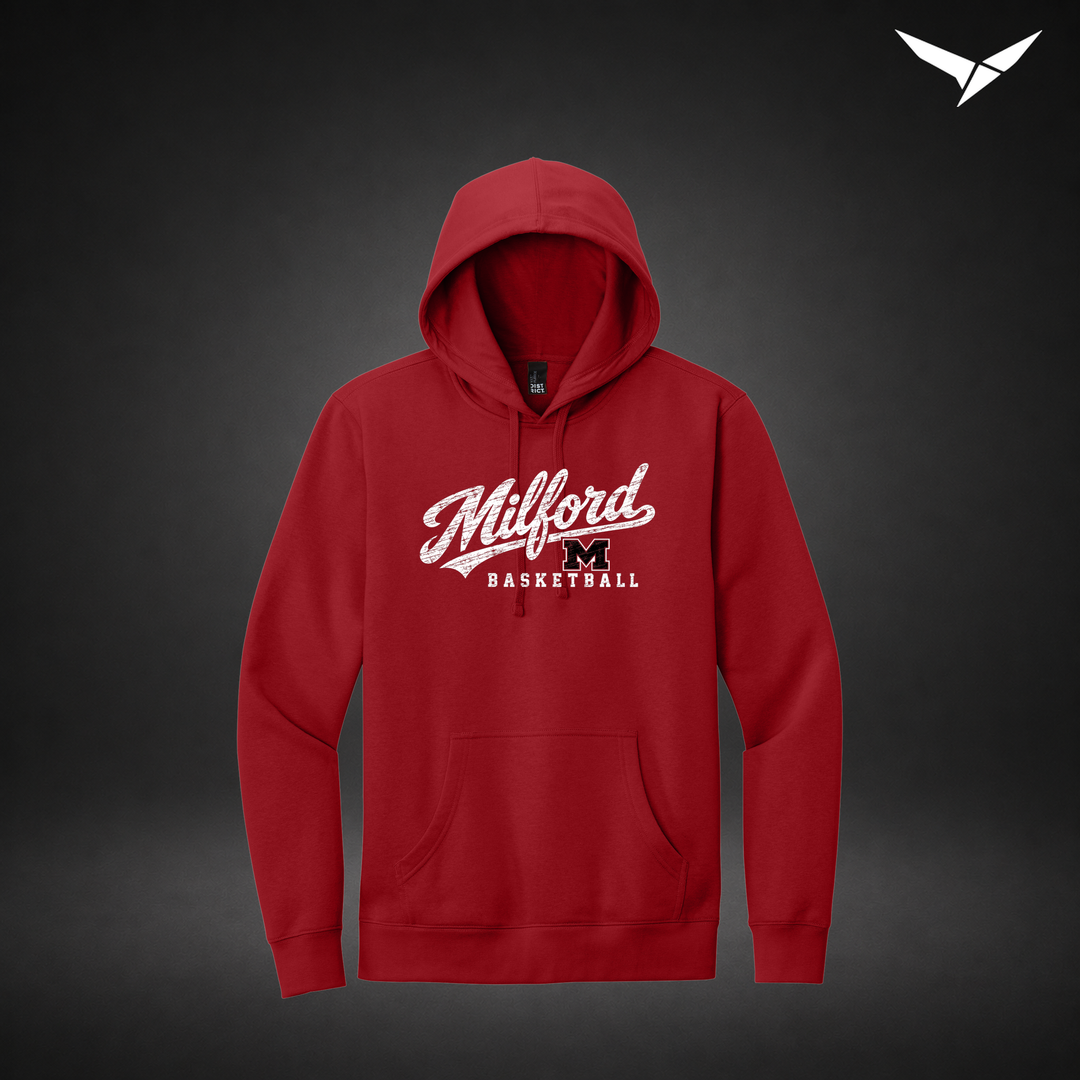 Hardwood hoodie — red — Front