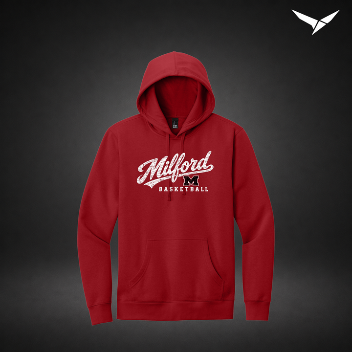 Hardwood hoodie — red — Front