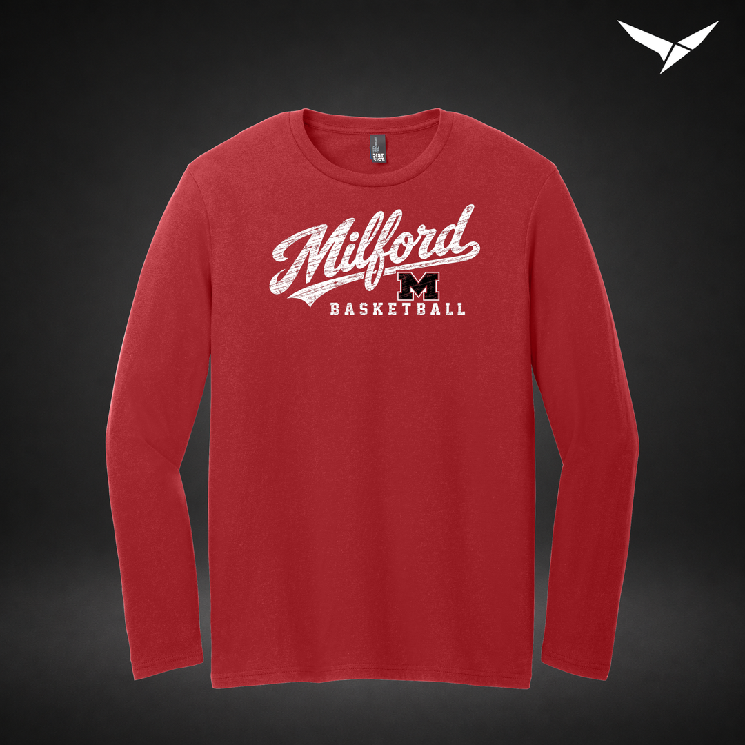 Hardwood longsleeve — red — Front