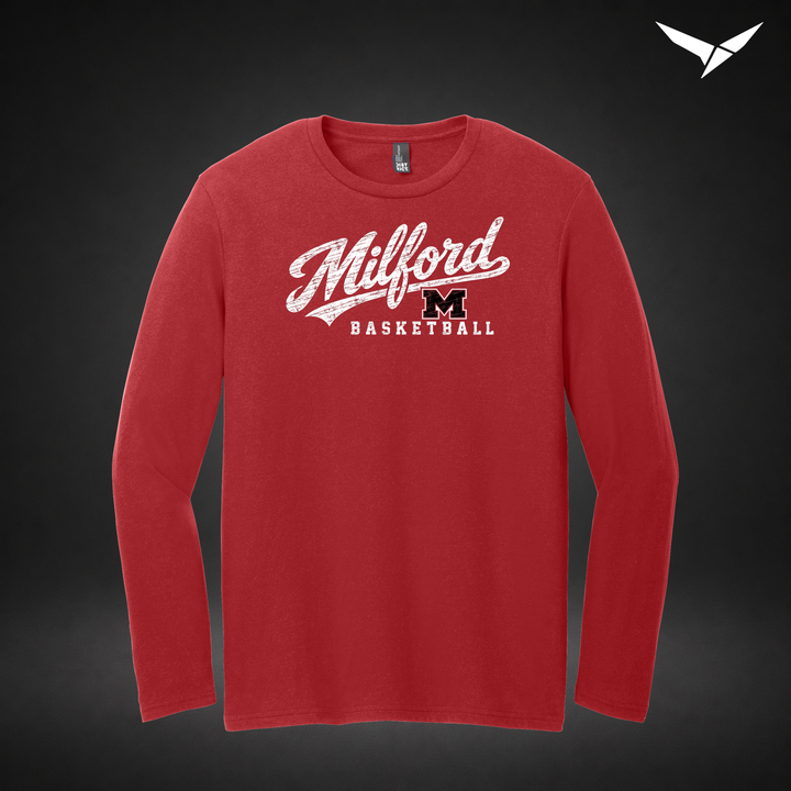 Hardwood longsleeve — red — Front