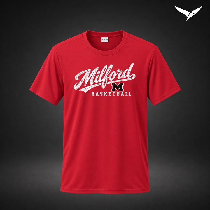 Hardwood performance-tee — red — Front