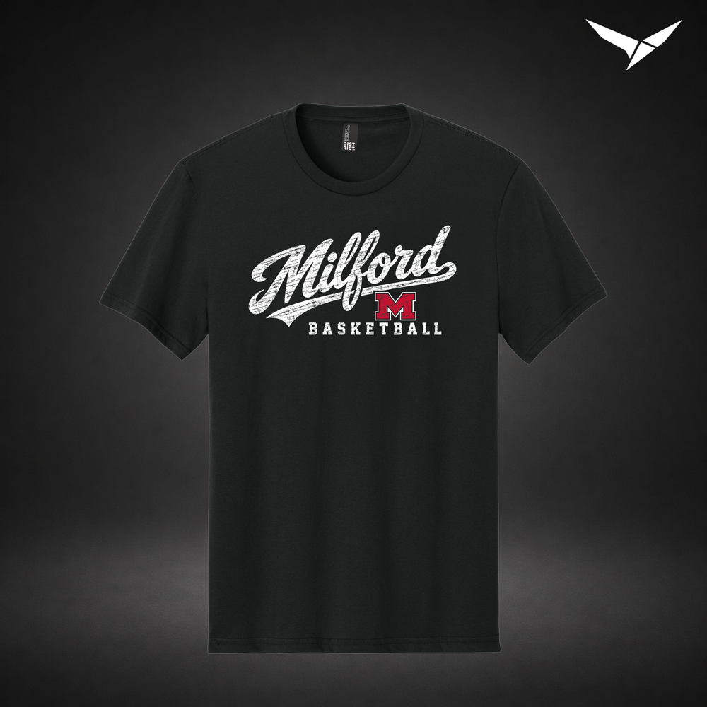 Hardwood tee — black — Front