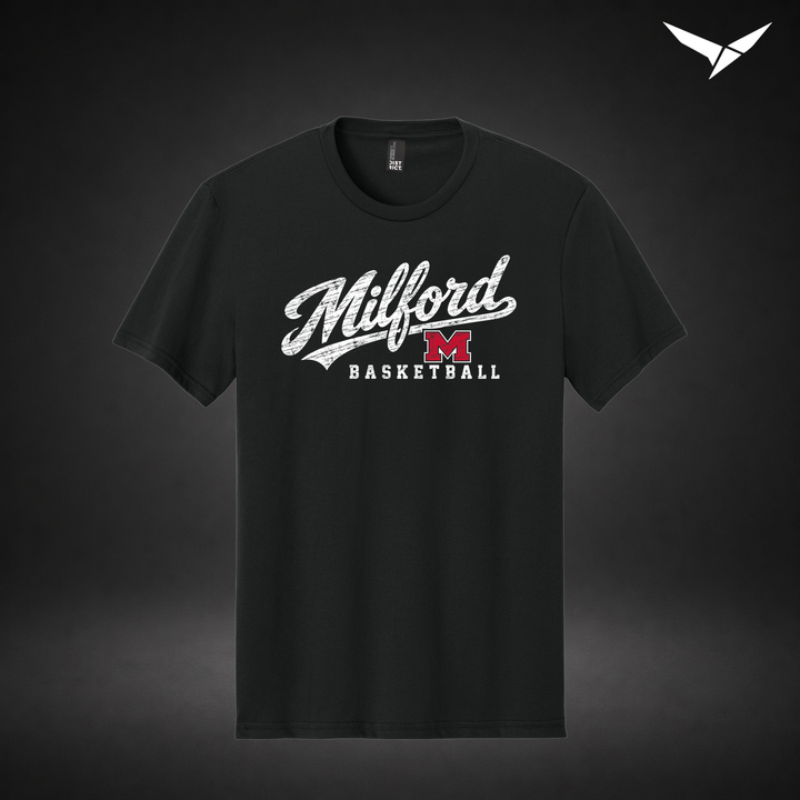Hardwood tee — black — Front