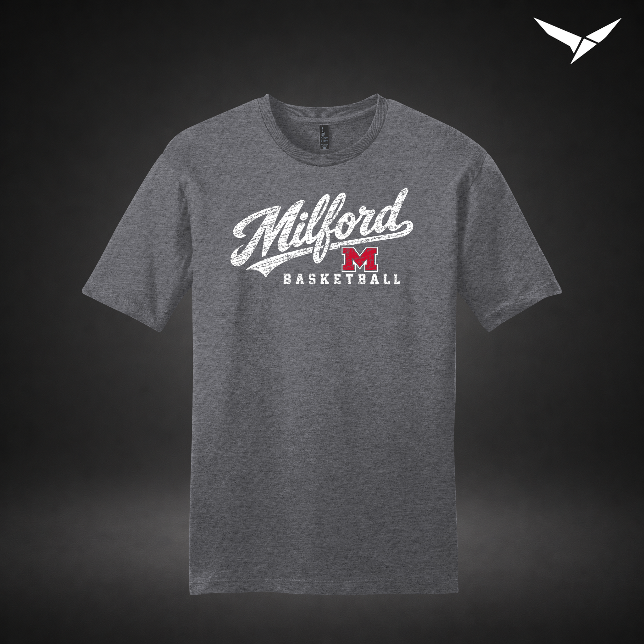 Hardwood tee — grey — Front