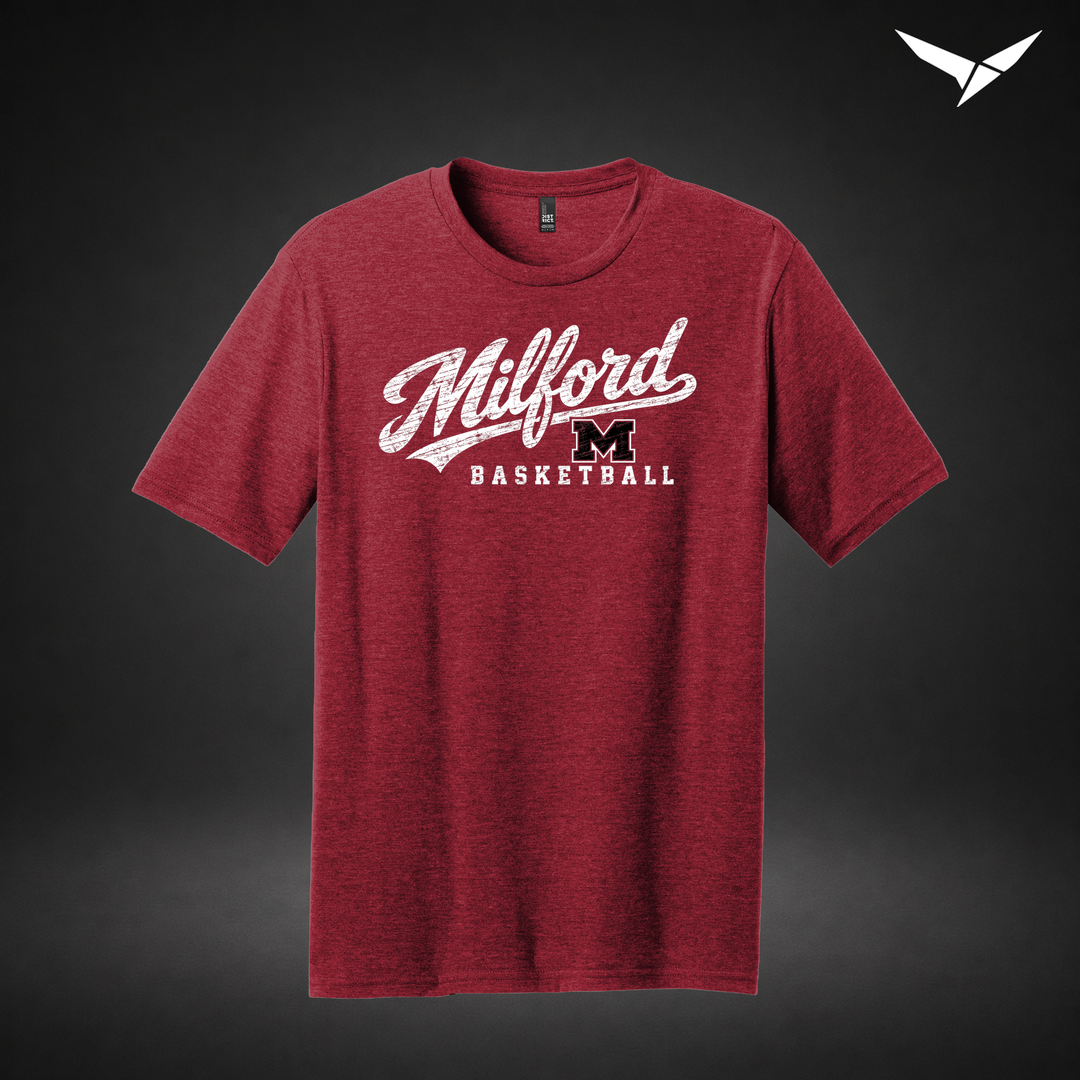 Hardwood tee — red — Front