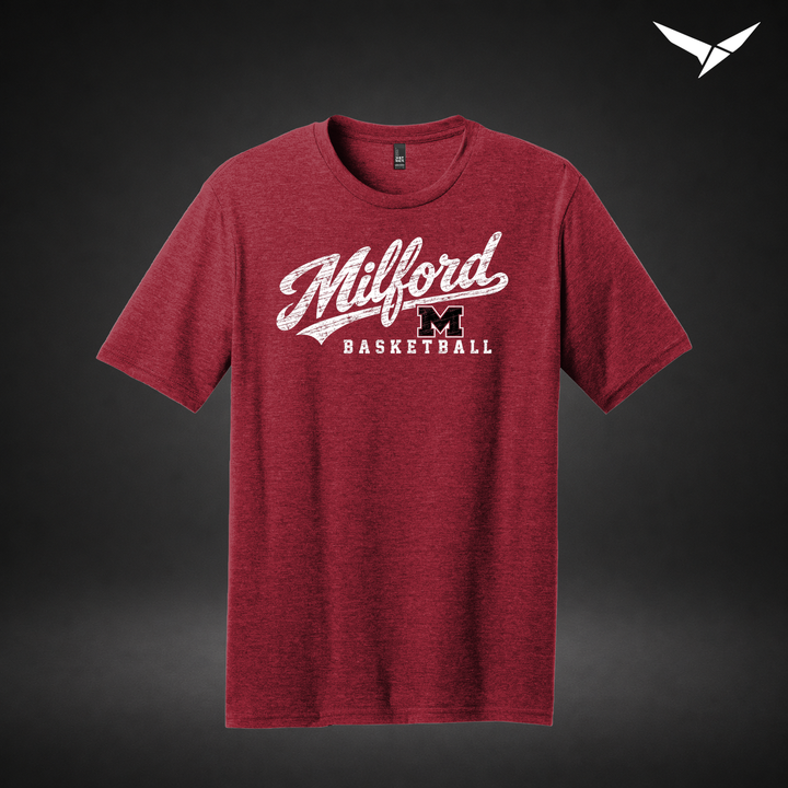 Hardwood tee — red — Front