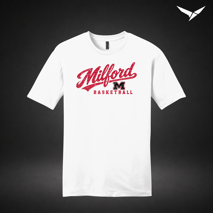 Hardwood tee — white — Front