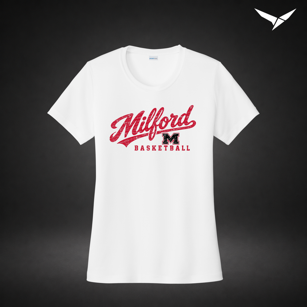 Hardwood womens-performance-tee — white — Front