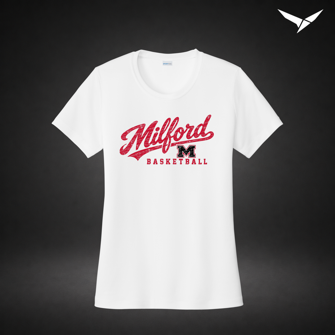 Hardwood womens-performance-tee — white — Front
