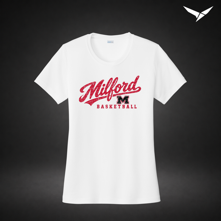 Hardwood womens-performance-tee — white — Front