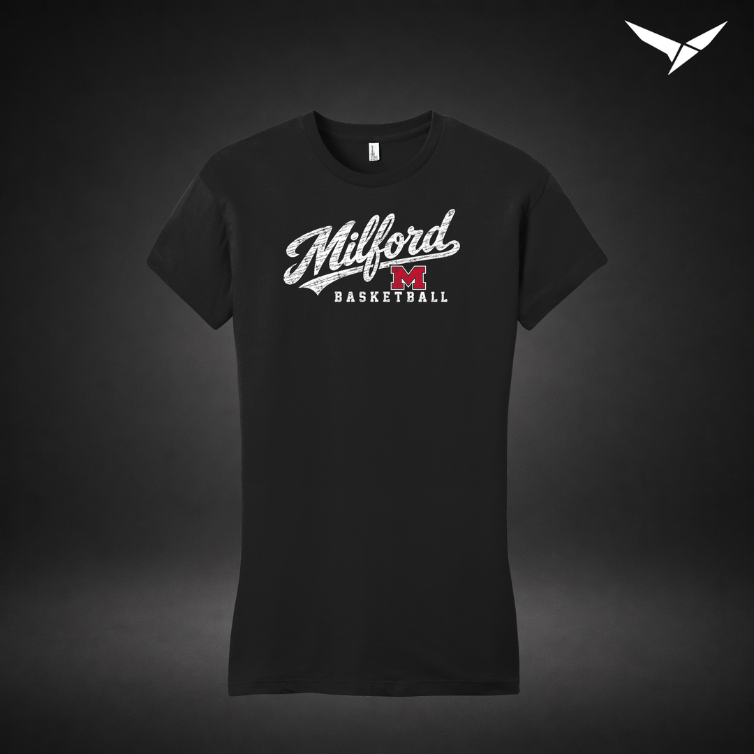 Hardwood womens-tee — black — Front