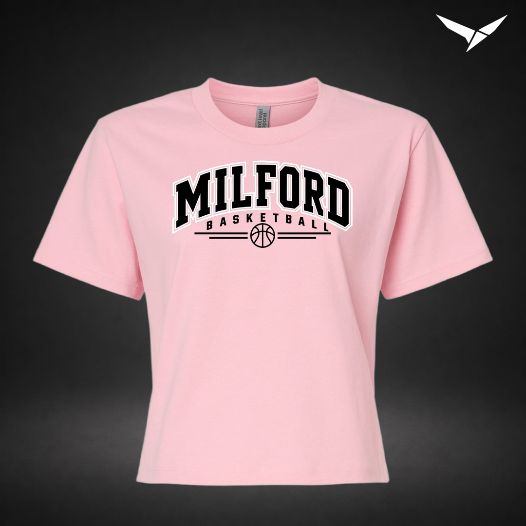 Her Game boxy-tee — light pink — Front