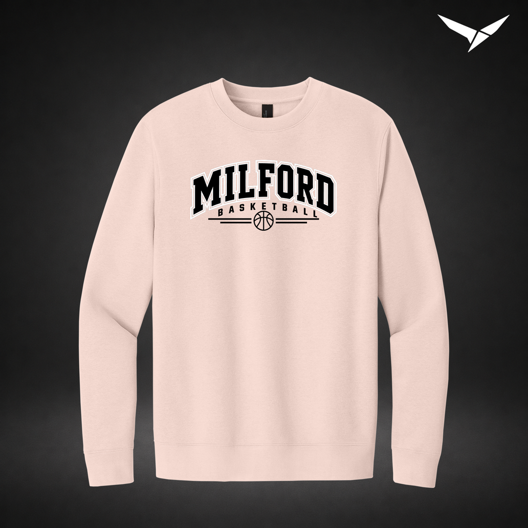 Her Game crewneck — rosewater pink — Front
