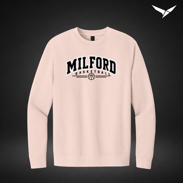 Her Game crewneck — rosewater pink — Front