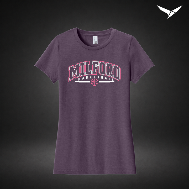 Her Game womens-tee — heathered eggplant — Front