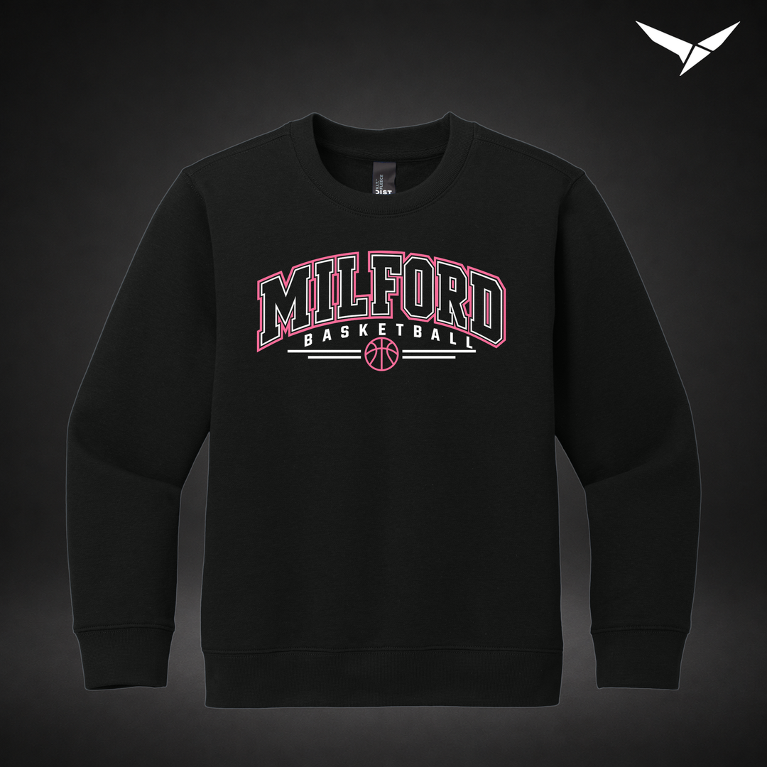 Her Game youth-crewneck — black — Front