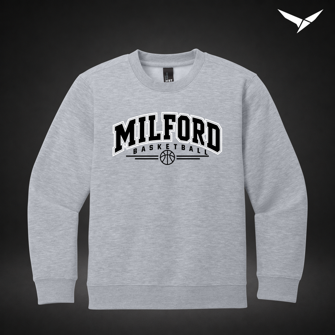 Her Game youth-crewneck — light heather grey — Front