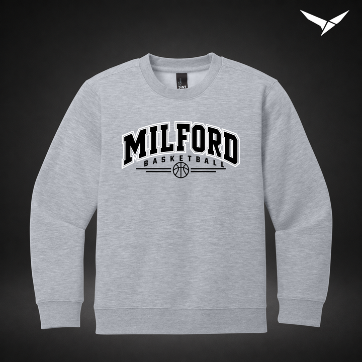 Her Game youth-crewneck — light heather grey — Front