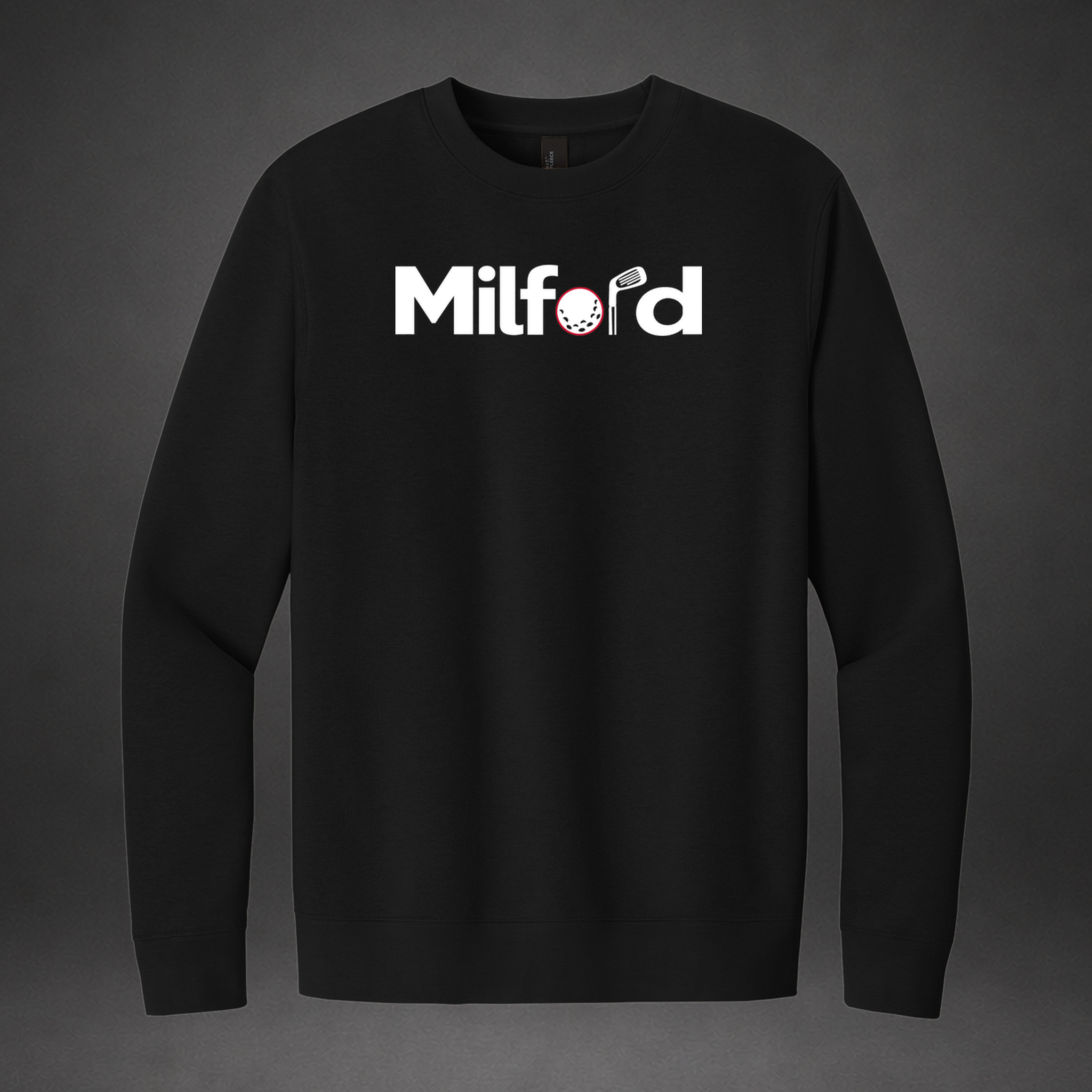 Links crewneck — black