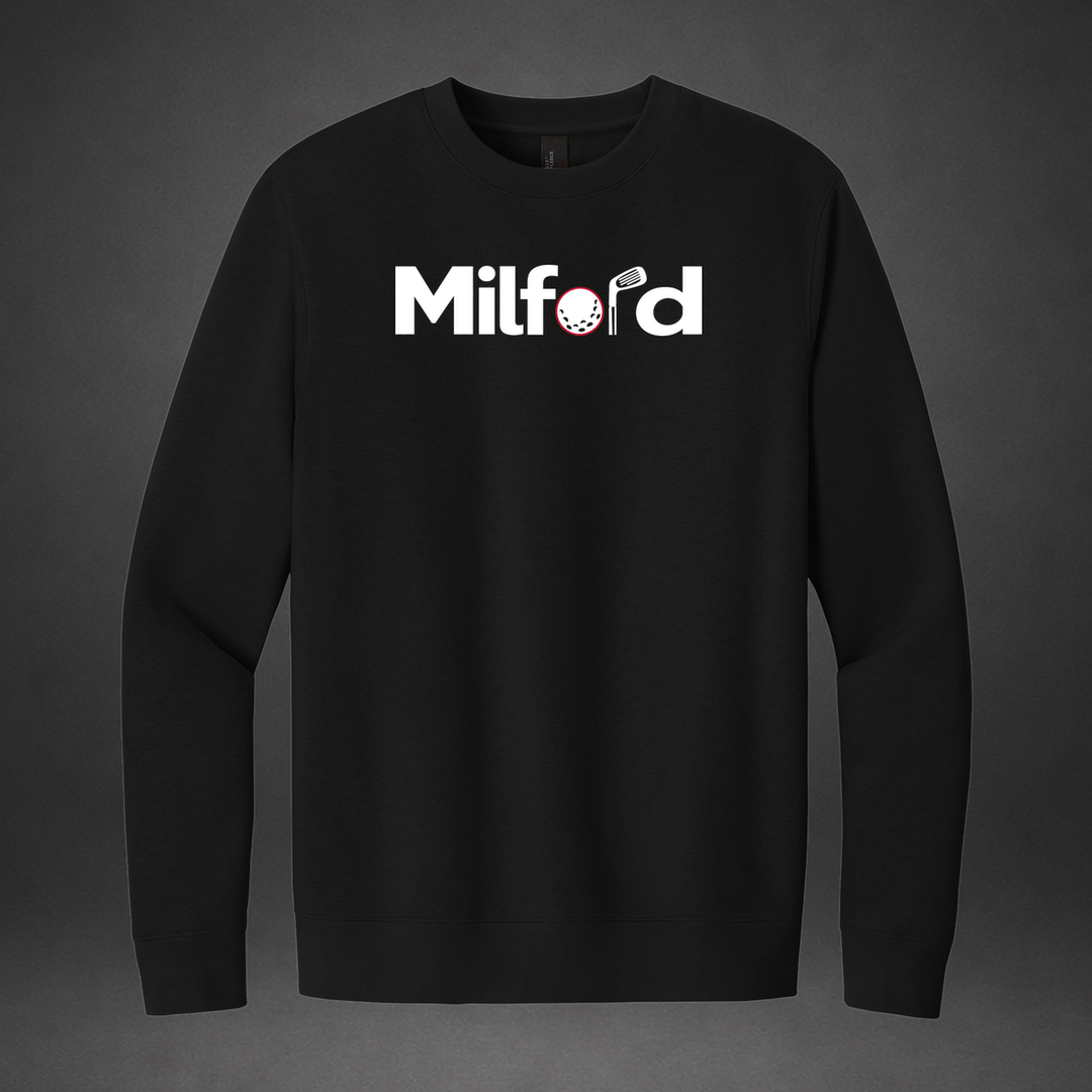 Links crewneck — black