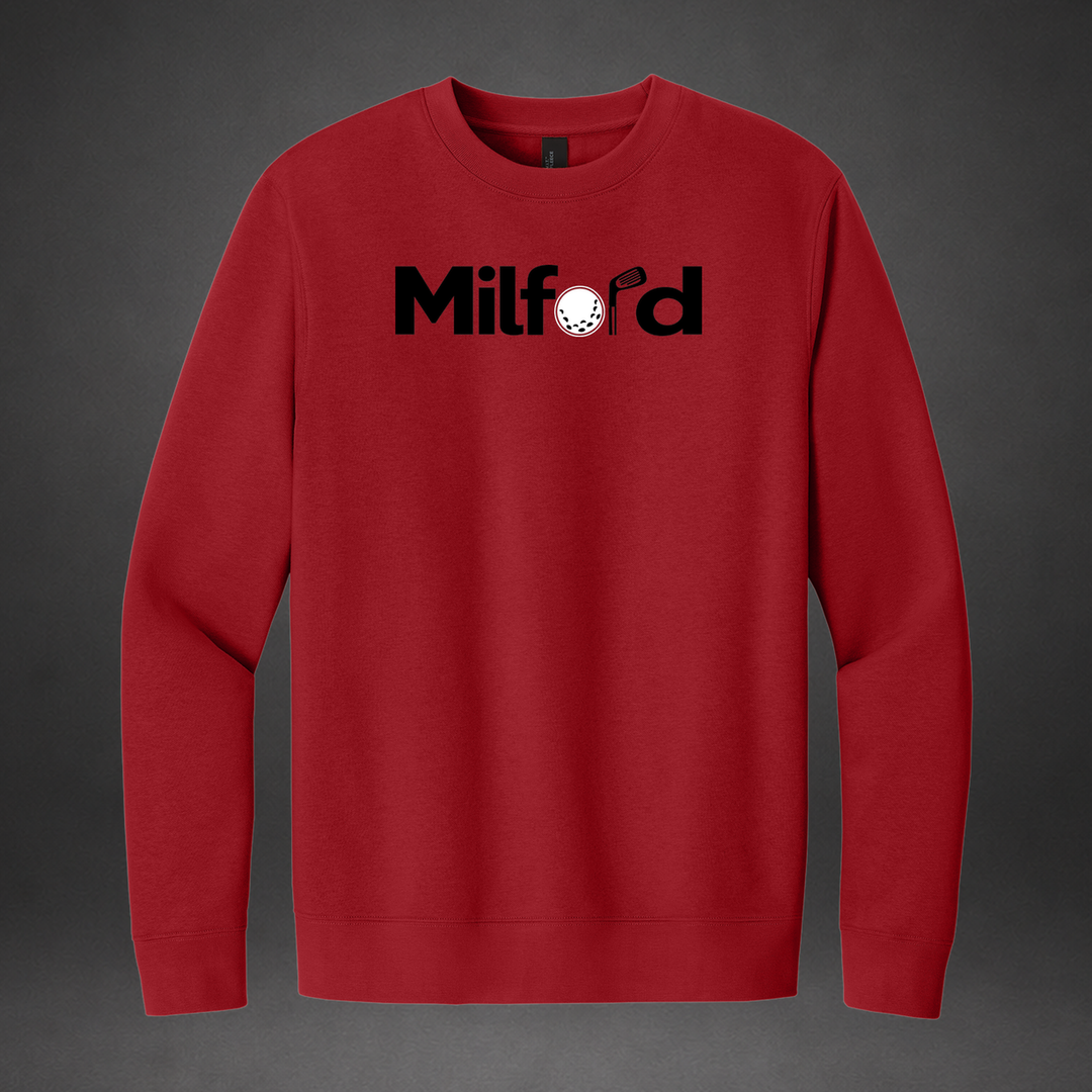 Links crewneck — red