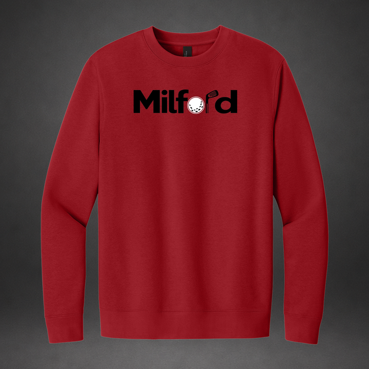 Links crewneck — red