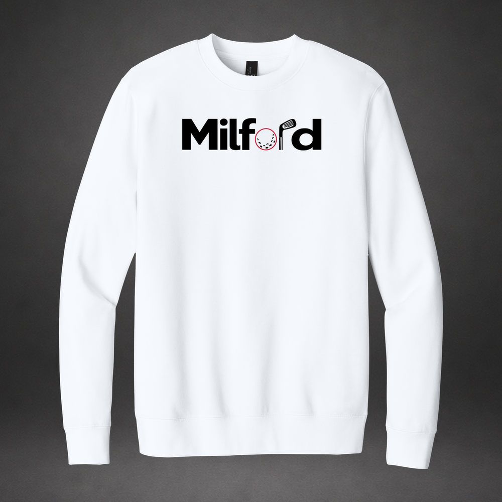 Links crewneck — white