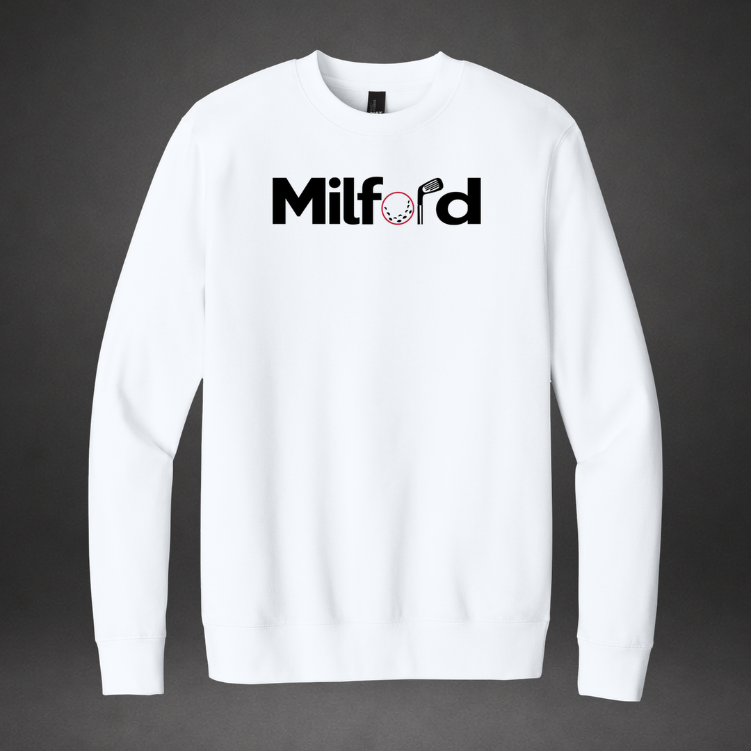 Links crewneck — white