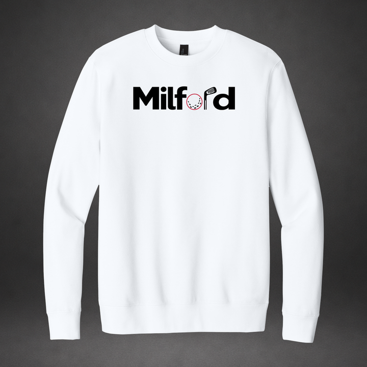 Links crewneck — white