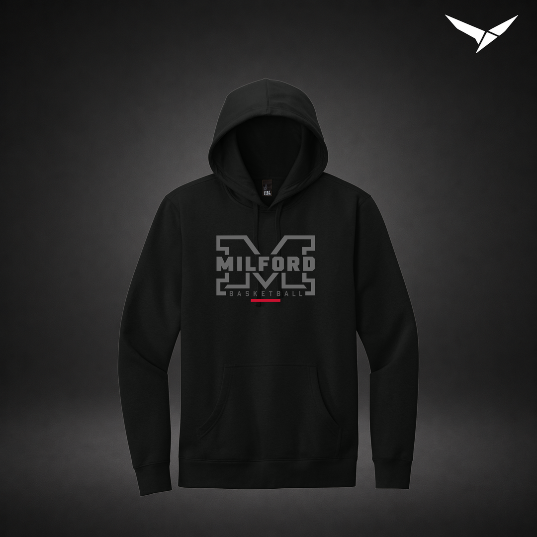 Lockdown hoodie — black — Front