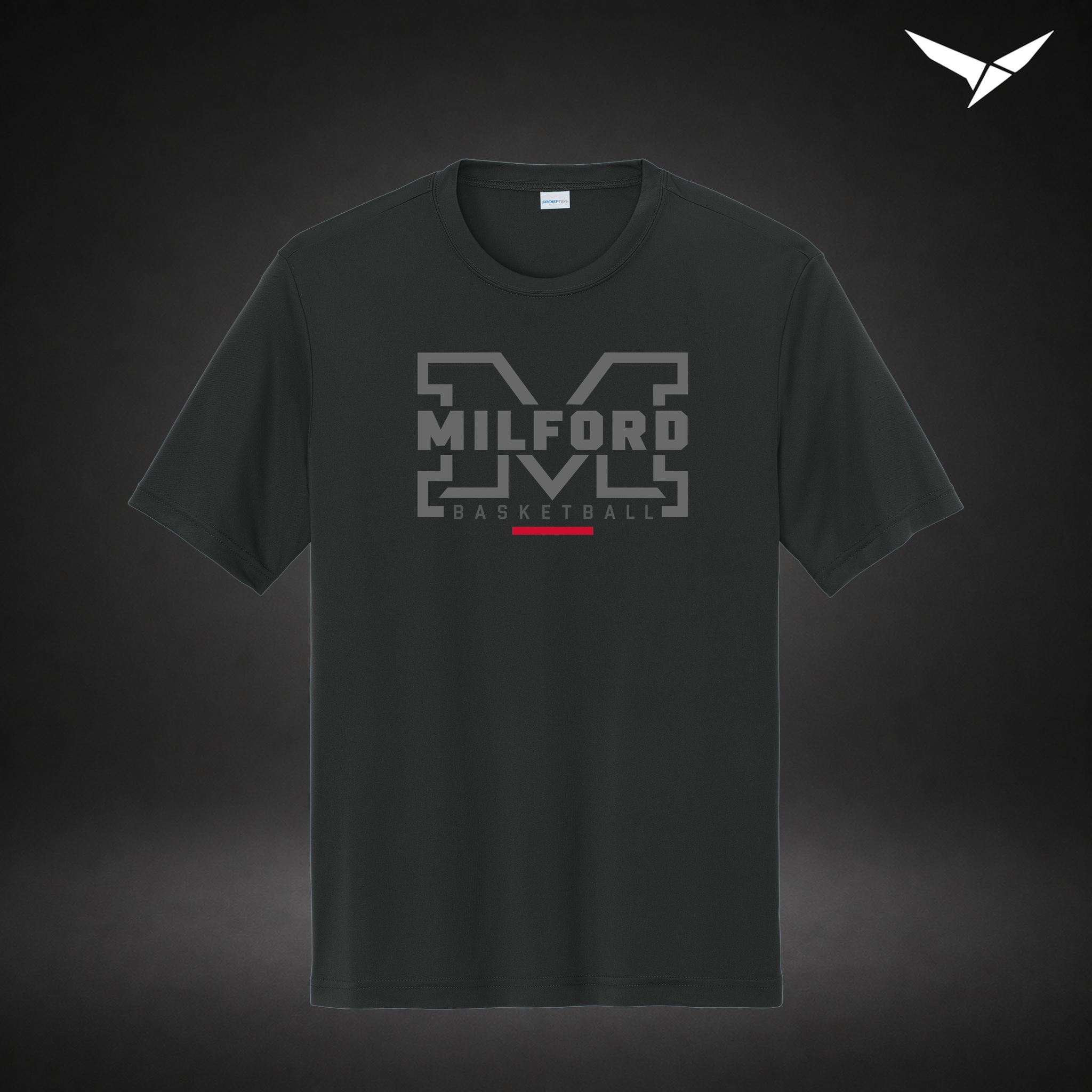 Lockdown performance-tee — black — Front