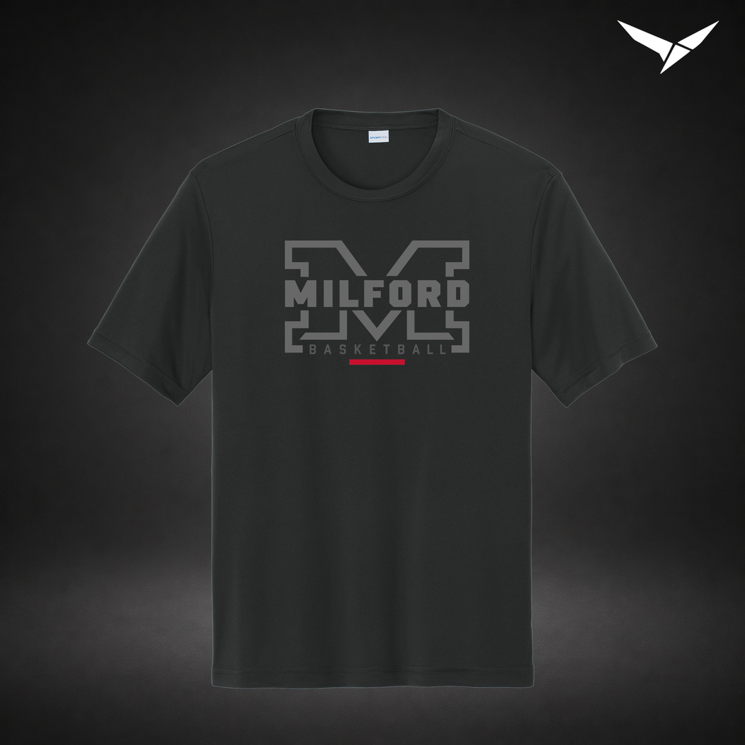Lockdown performance-tee — black — Front
