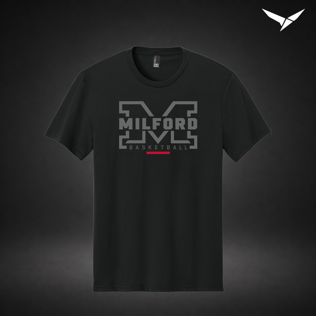Lockdown tee — black — Front